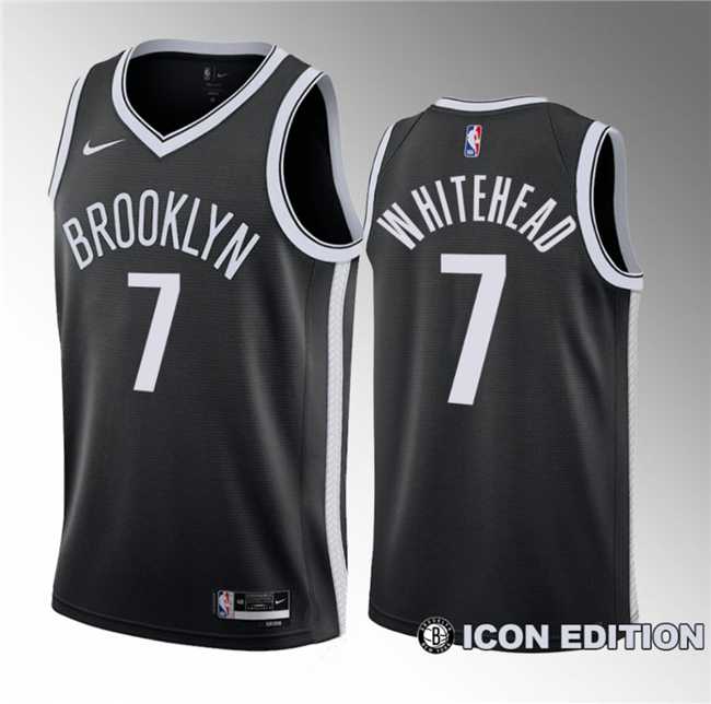 Men's Brooklyn Nets #7 Dariq Whitehead Black 2023 Draft Icon Edition Stitched Basketball Jersey,We sell and wholesale Men's Brooklyn Nets #7 Dariq Whitehead Black 2023 Draft Icon Edition Stitched Basketball Jersey on line form chian!